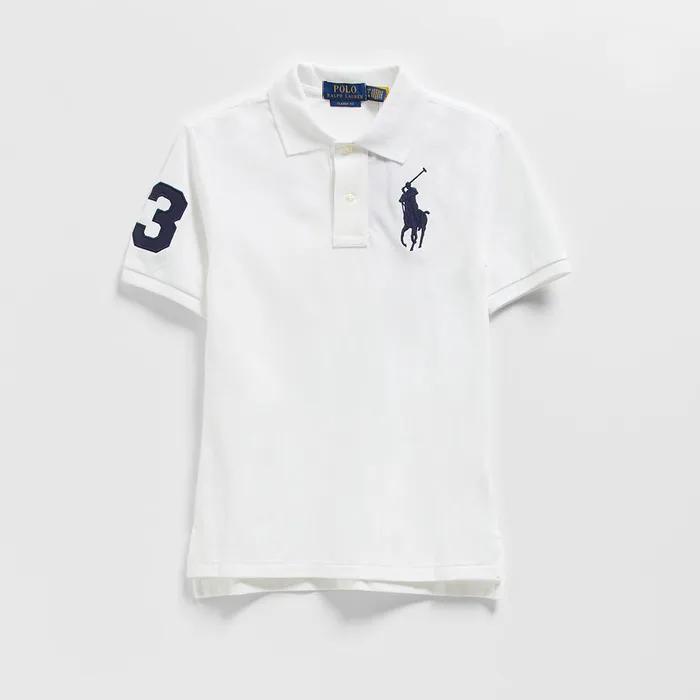 빅 포니 코튼 메시 폴로 셔츠 (WHITE) - 키즈