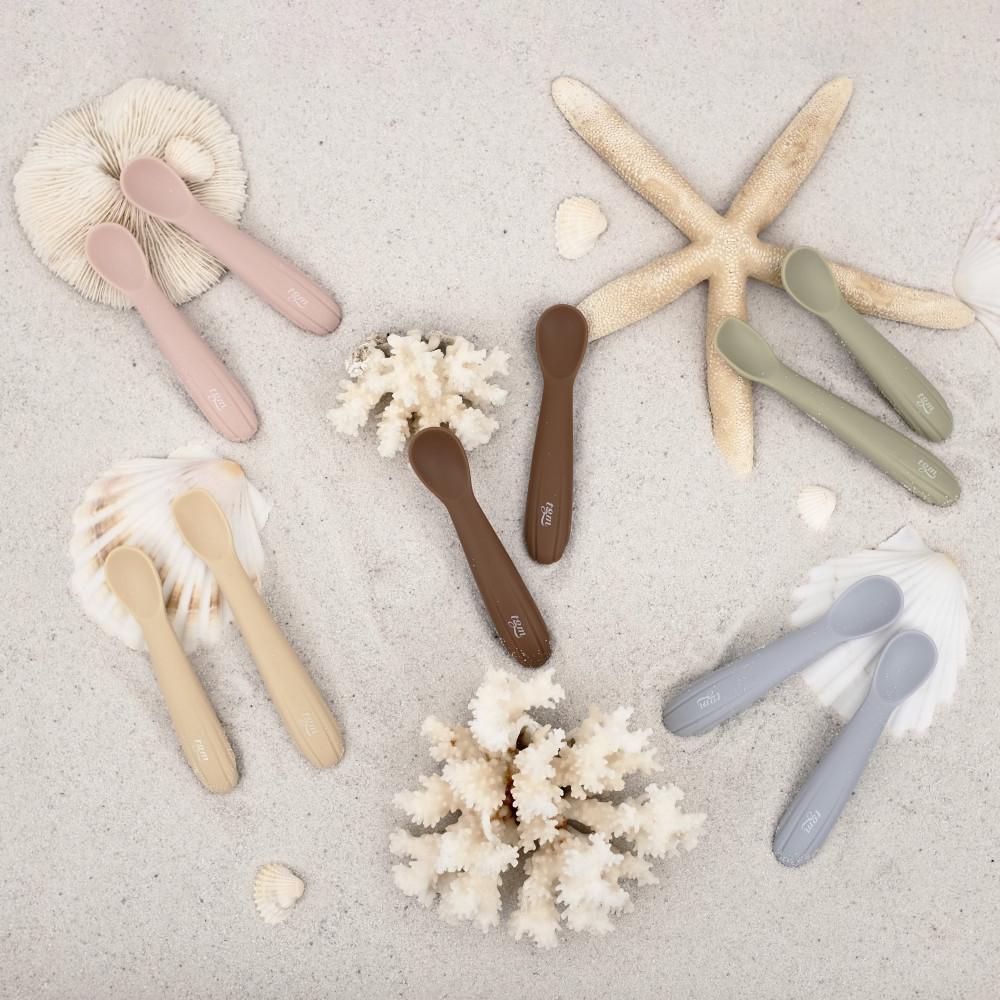 티지엠 실리콘 조가비 이유식 스푼 항균소재 케이스포함