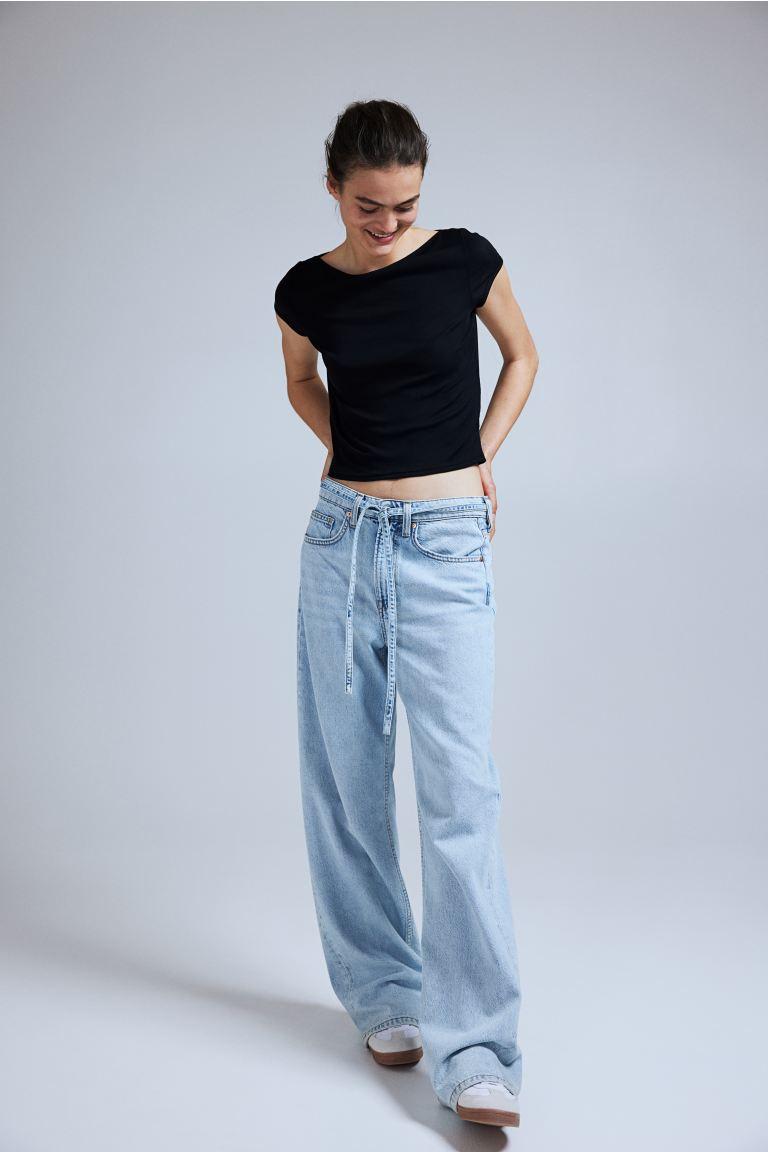 시어 리브드 티셔츠