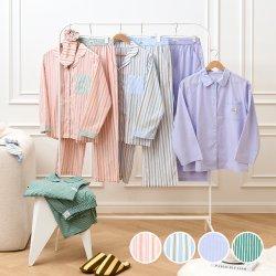 위캔드 60수 면100 멀티스트라이프 파자마 세트 3 size 4 color