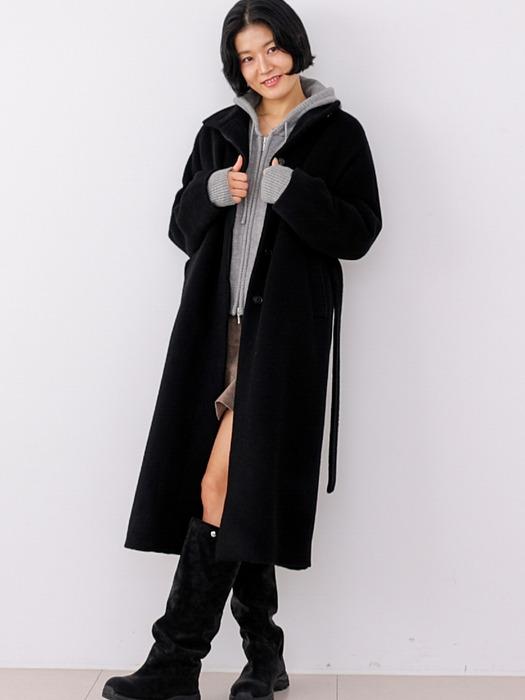 [보라끌레르 PICK]래빗 앙고라 울 하이넥 핸드메이드 롱 코트 [3COLORS]