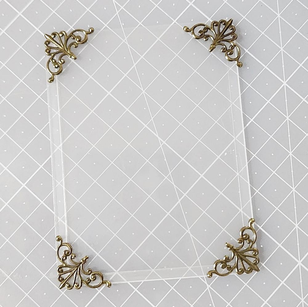 데코덴 파츠 탑꾸파츠 바로크테두리 장식 레진재료 포장 부자재