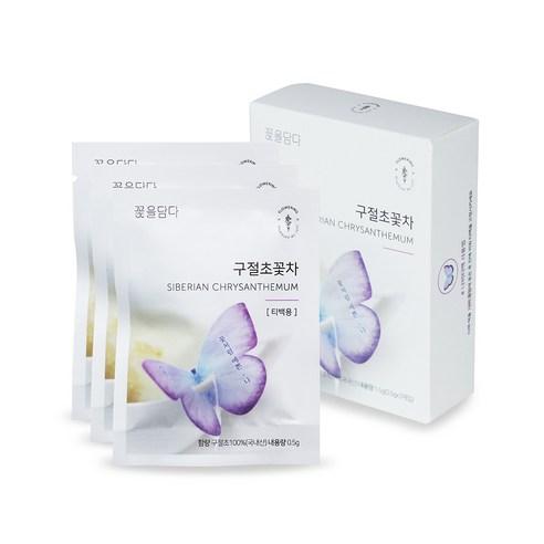 꽃을담다 나비티백 구절초꽃차, 500mg, 3개입, 1개 - 기타 꽃차 | 쿠팡