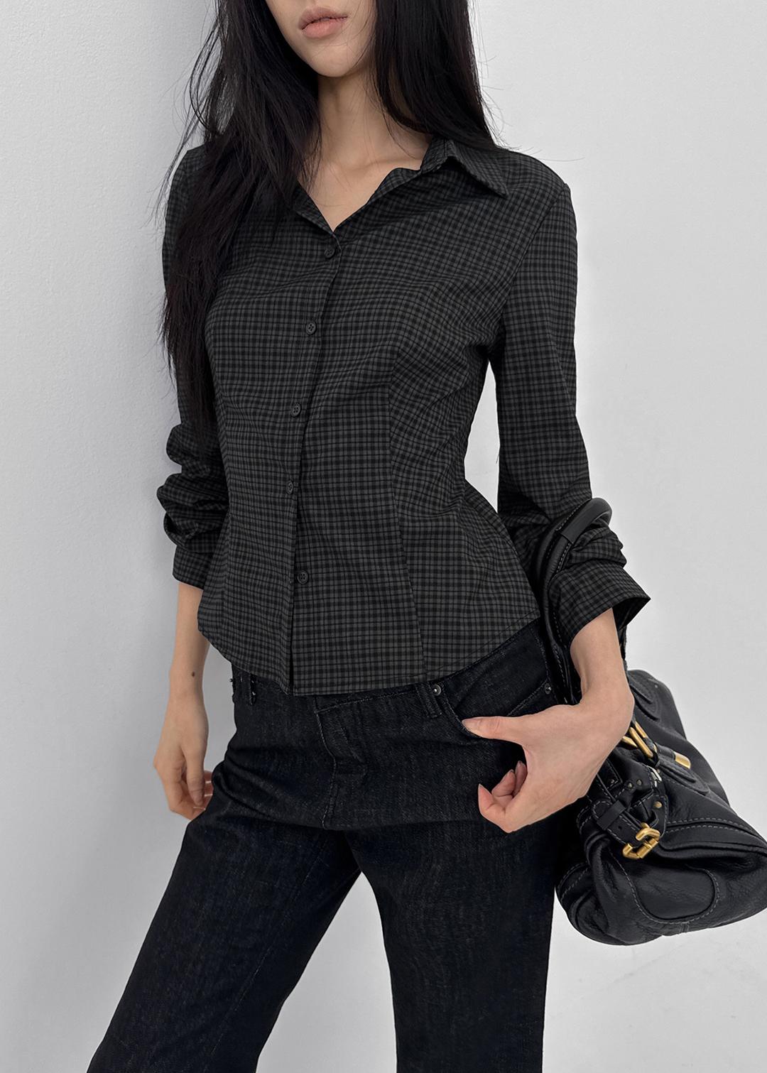 블랙업 [1천장판매] [MADE] 세니아 체크 셔츠