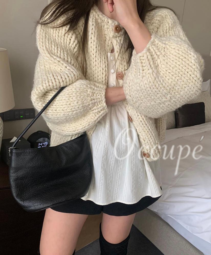 [당일발송]멜라운지 핸드메이드 벌룬 가디건 (1col) mellounge