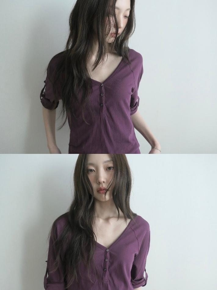 세이지블루 monica tee