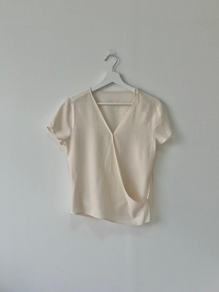 OUNCE 온스 세실 랩 블라우스 cecil rap blouse (2 color)