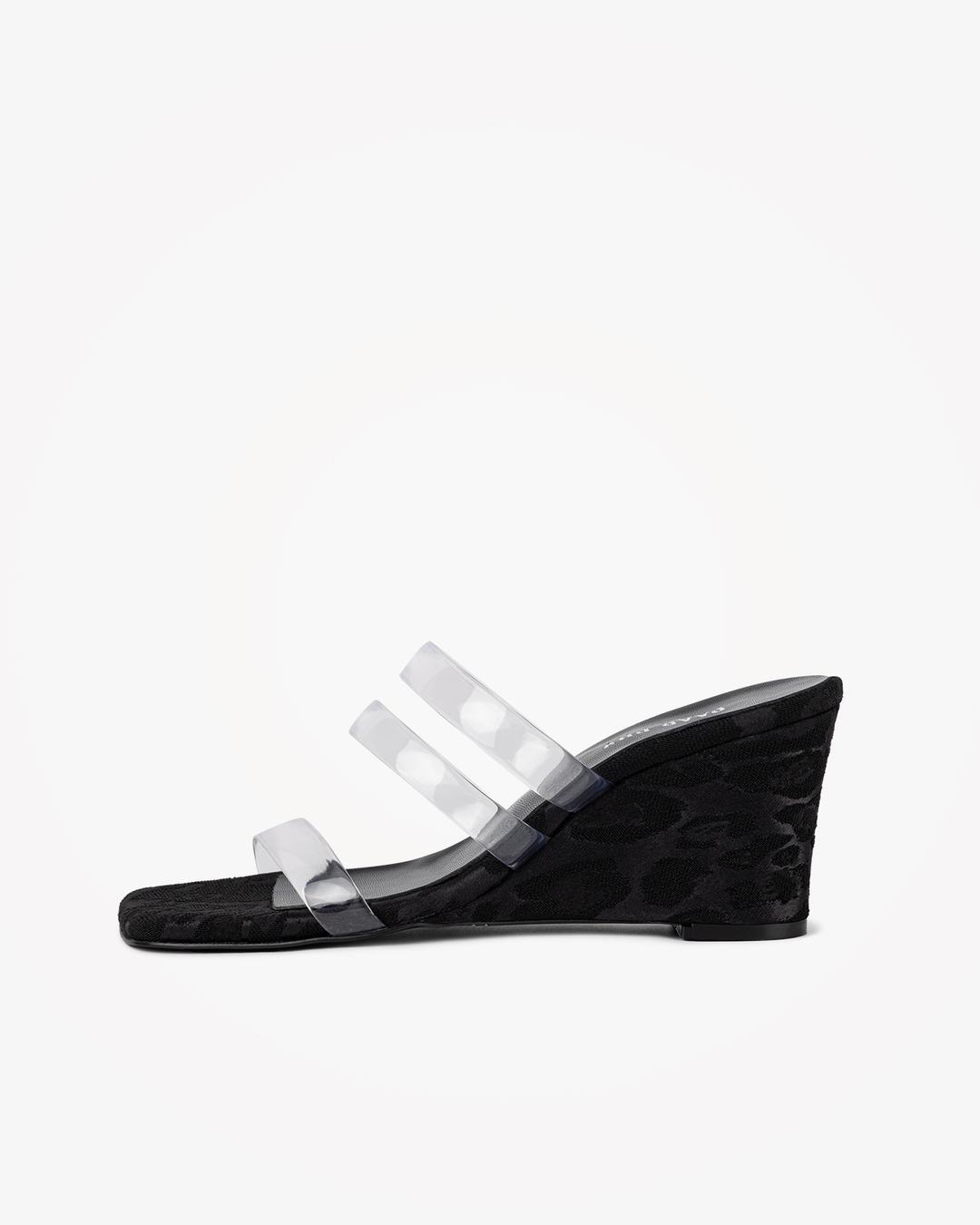 PP GALZE SANDALS (LEOPARD BLACK)