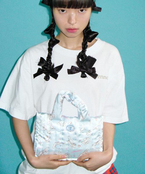 Cinnamoroll print padding bag (Blue)