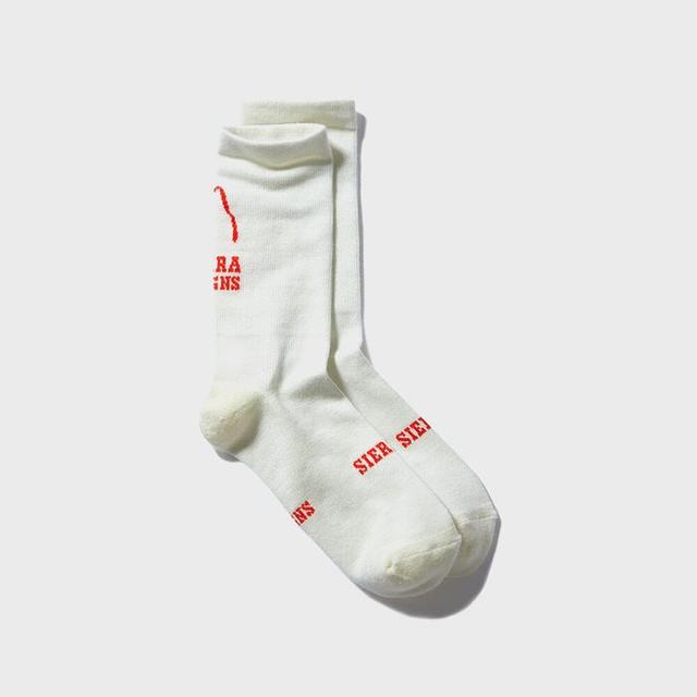 주노(JUNEAU) 로고 울 양말 IVORY