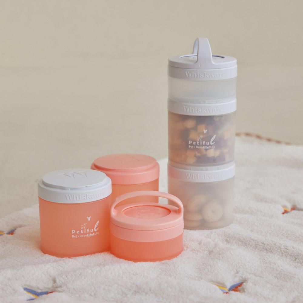 페티풀 위스크웨어 3단 스택보틀 강아지 간식통