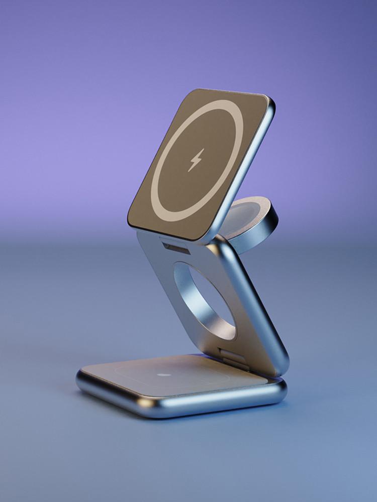 레드빈 더베러 3in1 무선충전기 P1 접이식 휴대용 맥세이프 아이폰 에어팟 애플워치