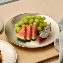 주물유기 원형접시 특대1P