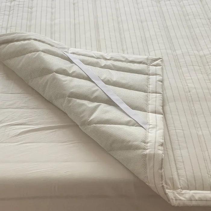 이안 순면 스트라이프 면100% 고정밴딩 패드 2colros SS/Q