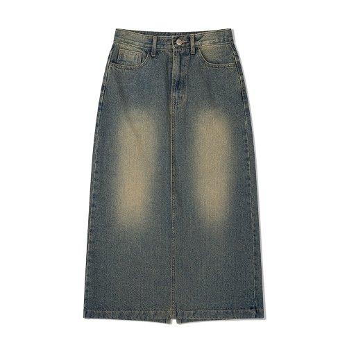 모아(MOAA)  빈티지 맥시 데님 스커트 (WASHED JEAN) - 사이즈 & 후기 | 무신사