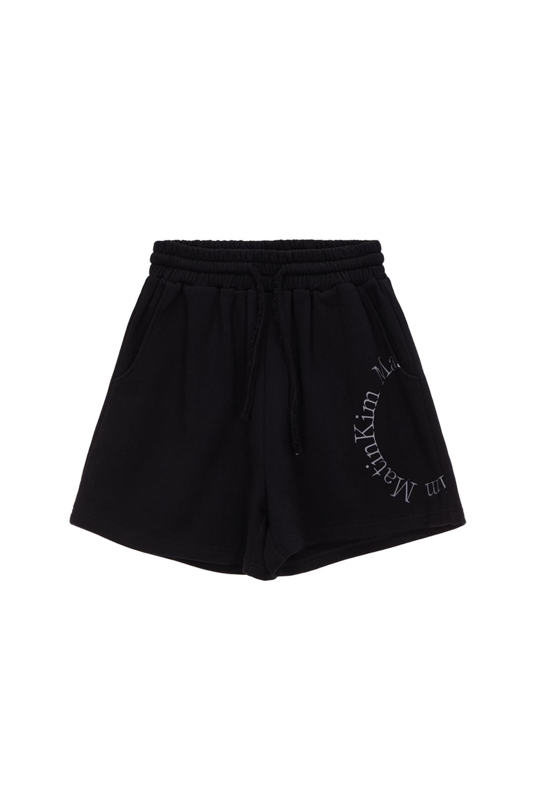 MATIN SOLID LOGO SHORTS IN BLACK