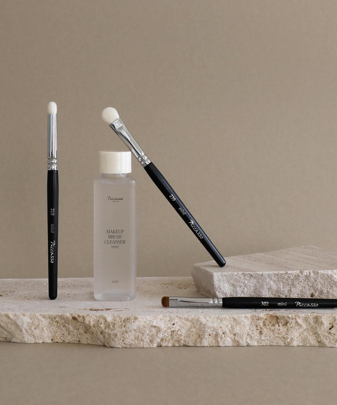 피카소 [쇼핑백증정][피카소] 아이섀도우 브러쉬 미니 3종 세트 (+클렌저 미니 증정)