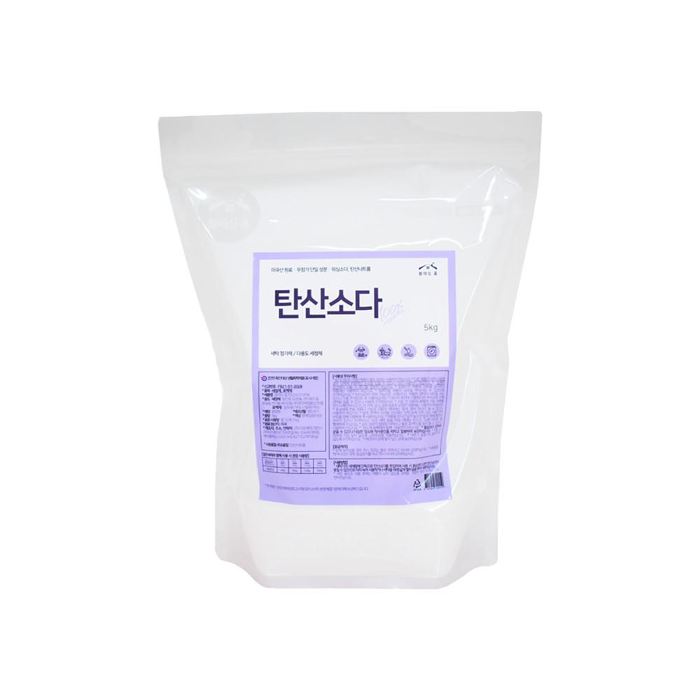 블레싱홈 미국 탄산소다 5kg 빨래 쉰내 기름때 제거 세탁 첨가제, 워싱소다 탄산나트륨