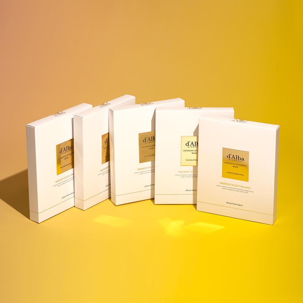 [총 20매] 달바 비건 인텐시브 리프텐션 마스크팩 5BOX(20매)