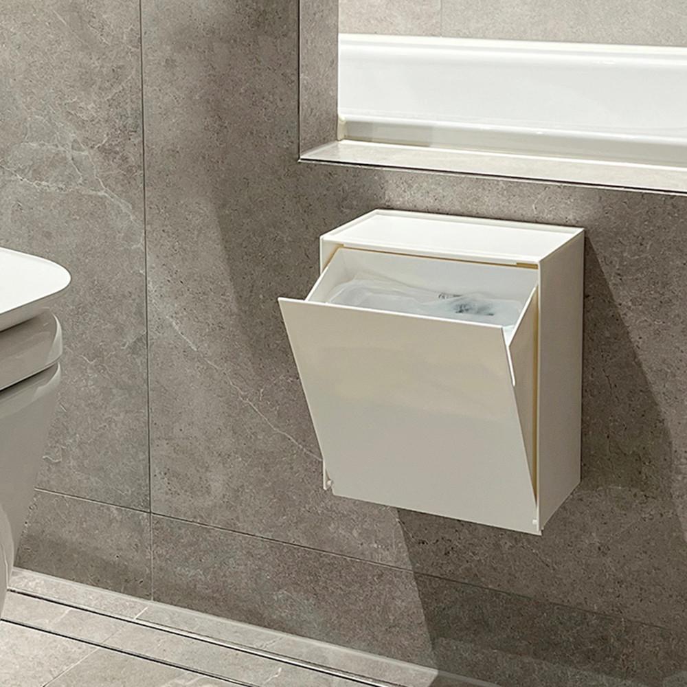 걸이식 수납함 화장실 주방 싱크대 벽걸이 휴지통 쓰레기통