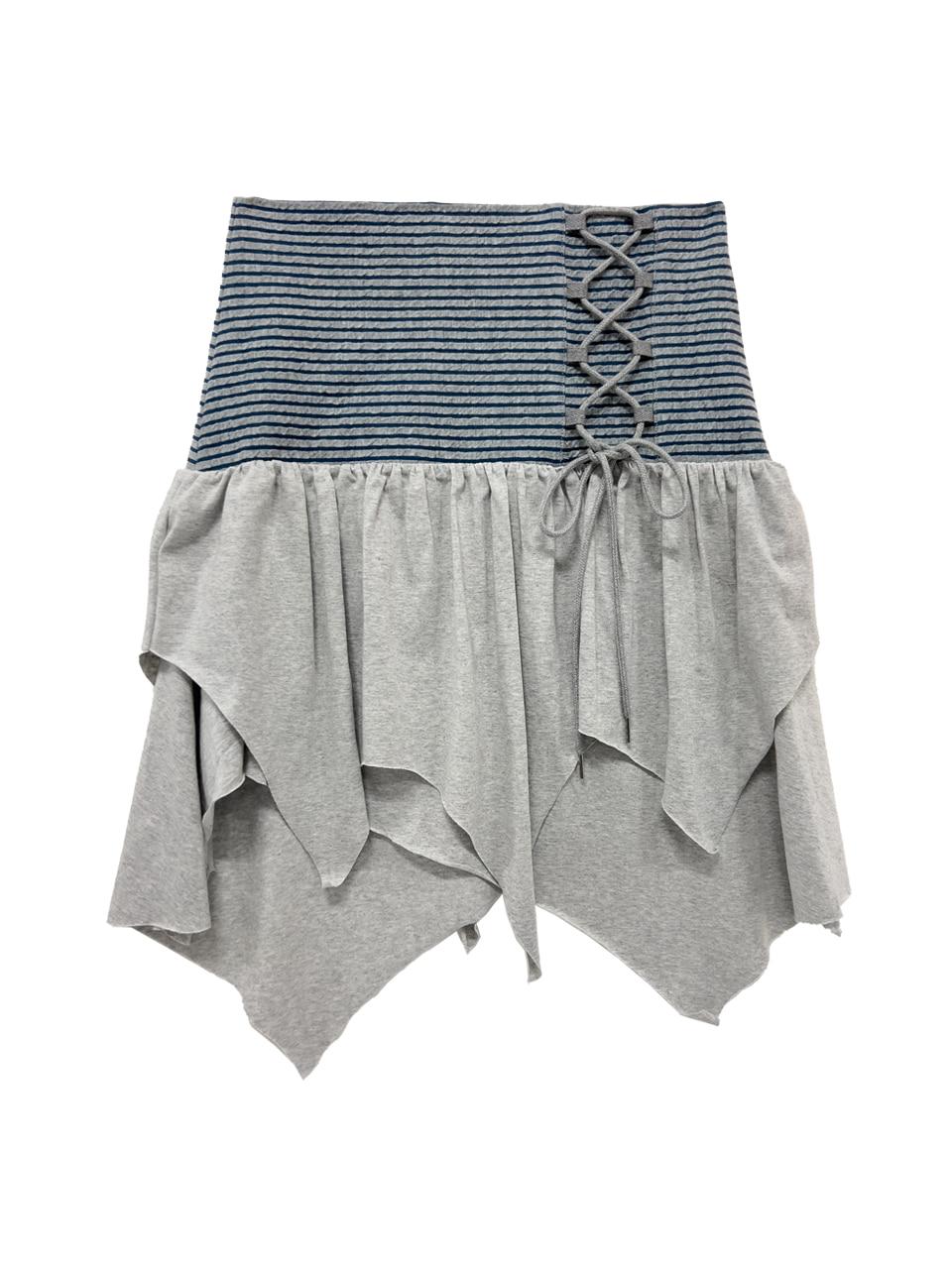 STRIPE LAYERED SKIRT