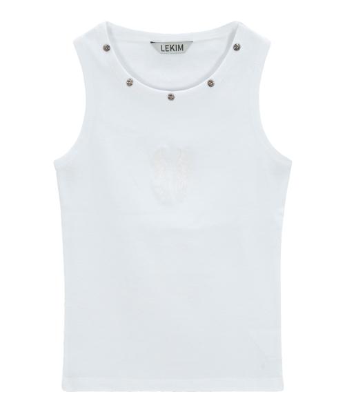 LWE 스터드 나시 화이트 (UNISEX)