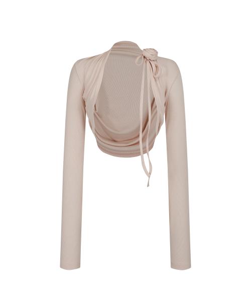 Rose Bolero Cardigan Pink