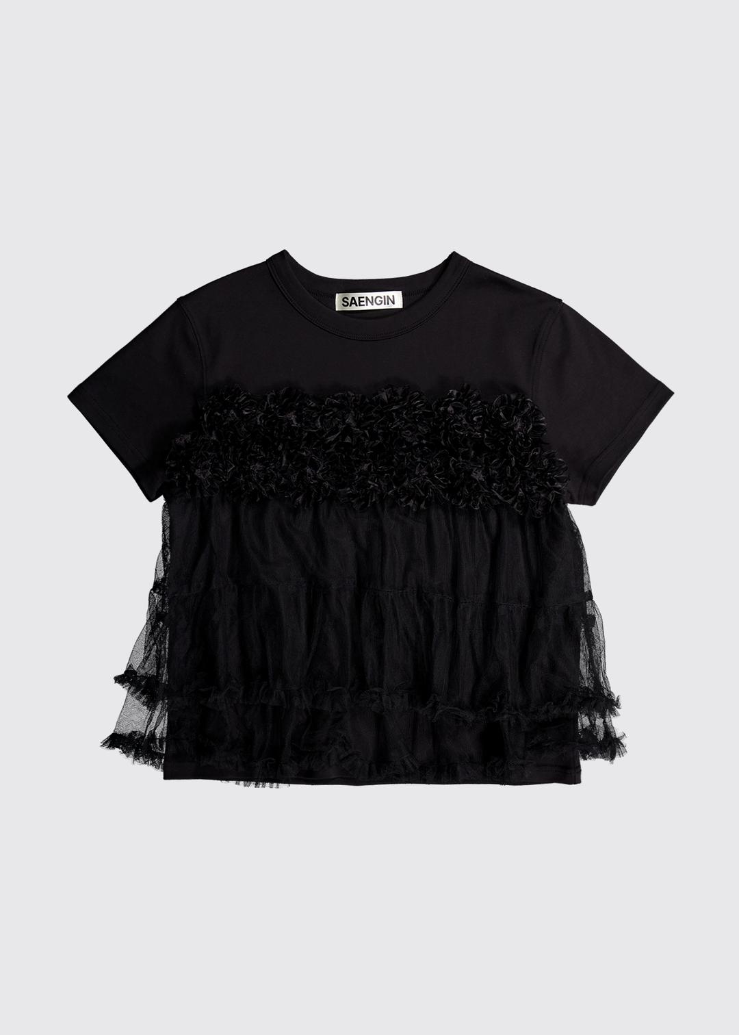 ROSE SYMPHONY SHORT SLEEVE - BLACK