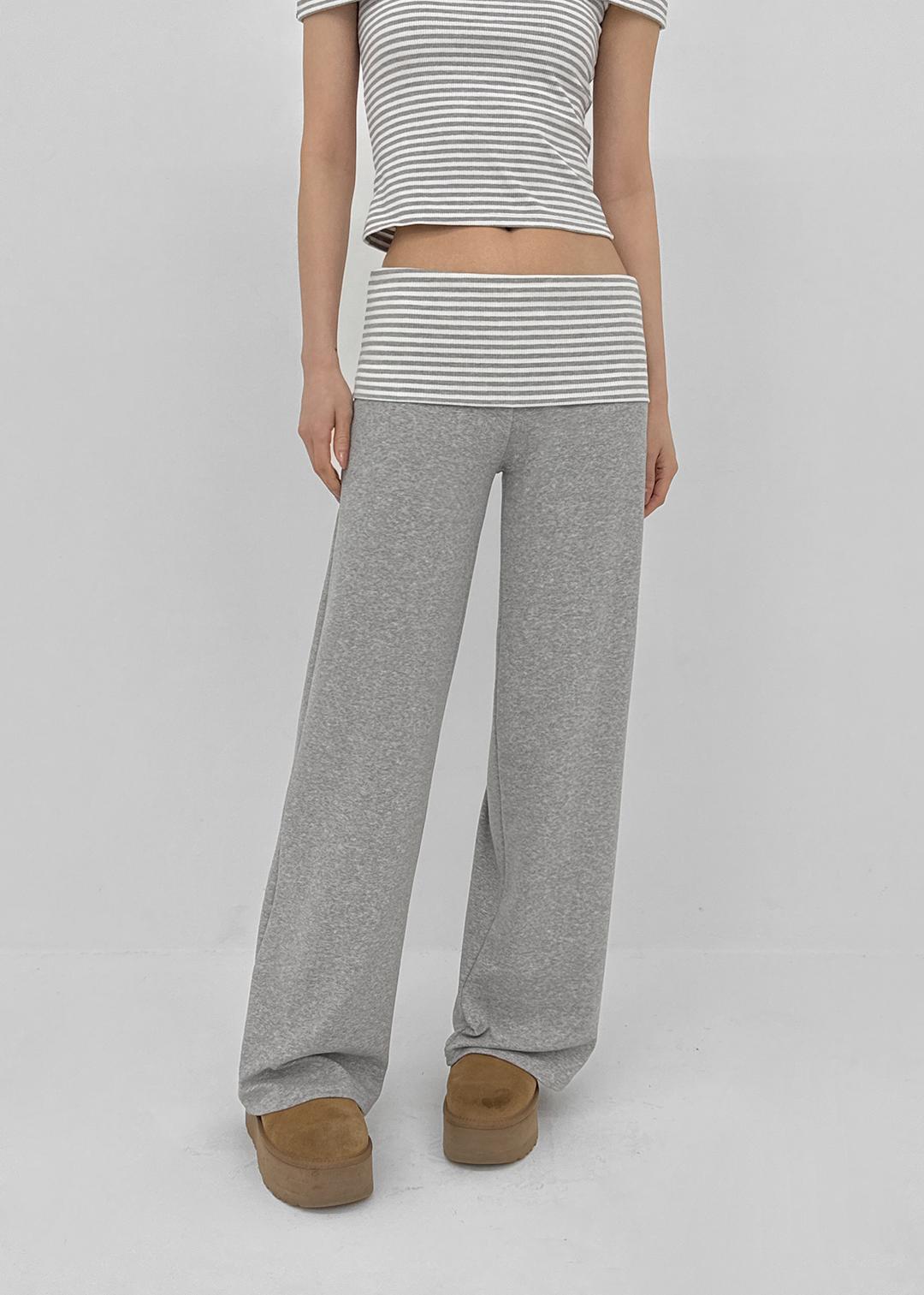 블랙업 [MADE] 치엘 스트라이프 폴딩 팬츠 (세트구매가능)