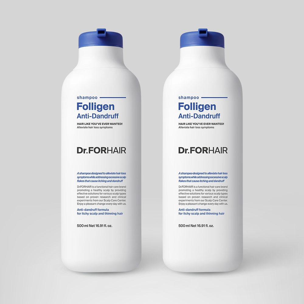 닥터포헤어 폴리젠 비듬개선 샴푸 500mlX2
