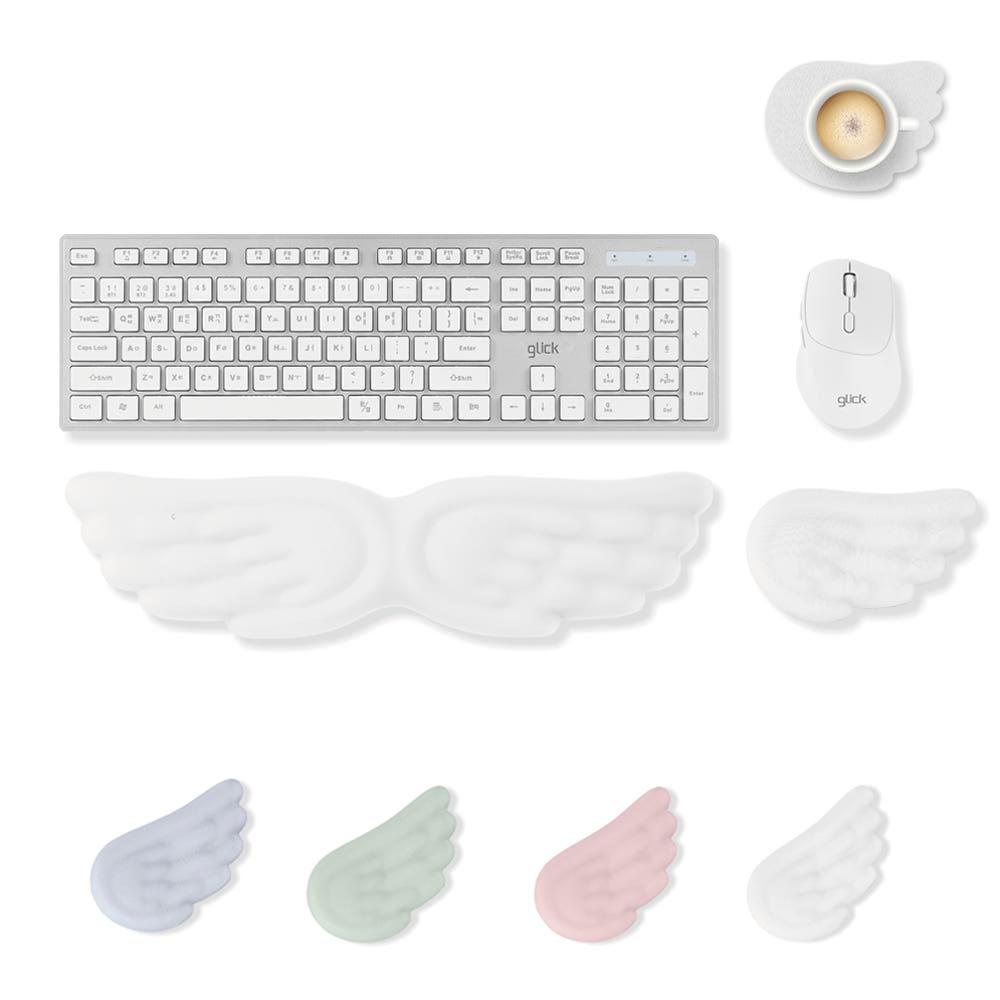 지클릭커 윙 코튼 팜레스트 키보드 쿠션 손목 받침대