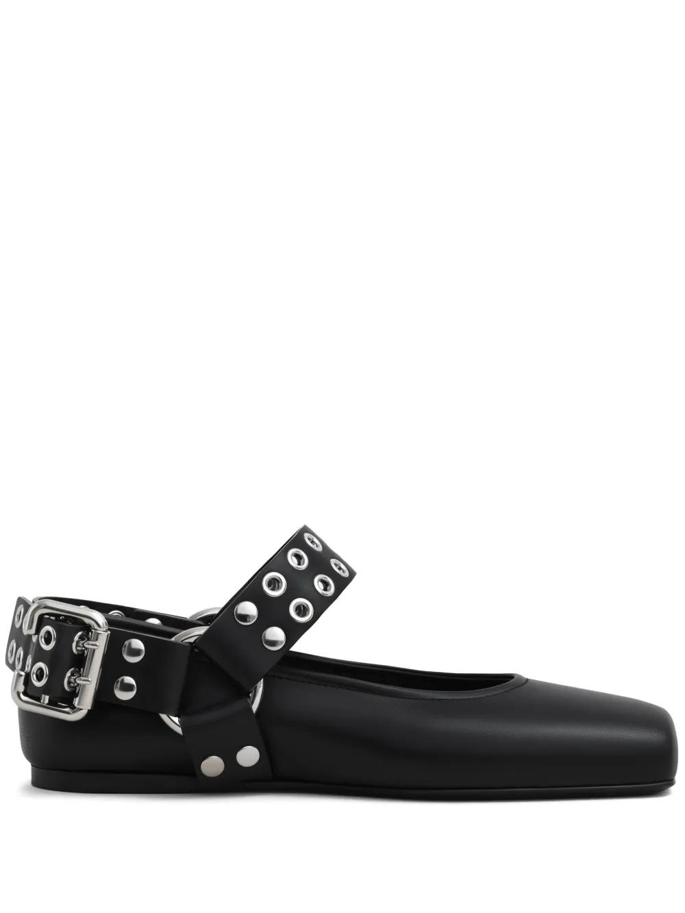 Alaïa 가죽 발레리나 슈즈 | 블랙 | FARFETCH KR