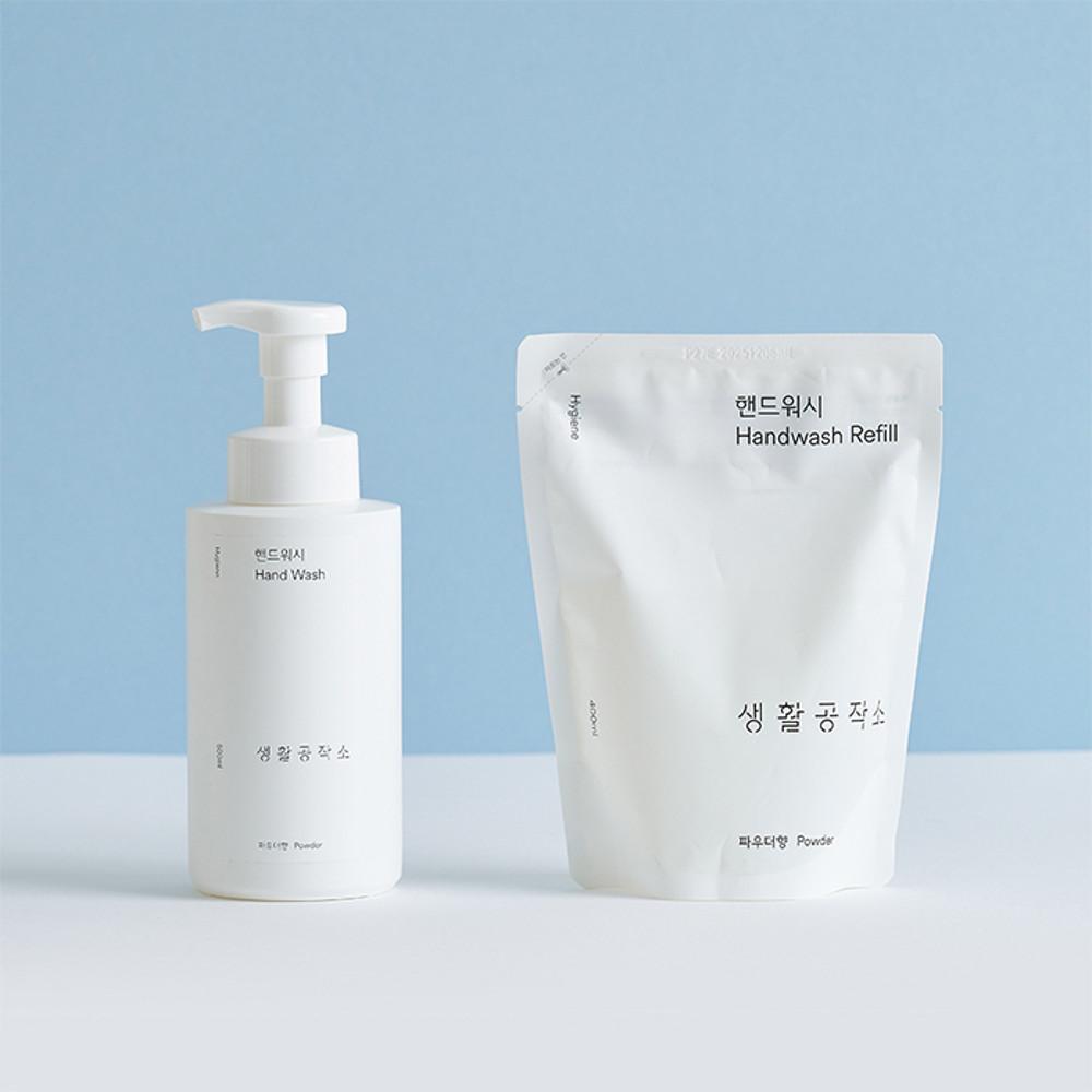 [생활공작소] 핸드워시 손세정제 용기 500mlx2개+리필 400mlx5개