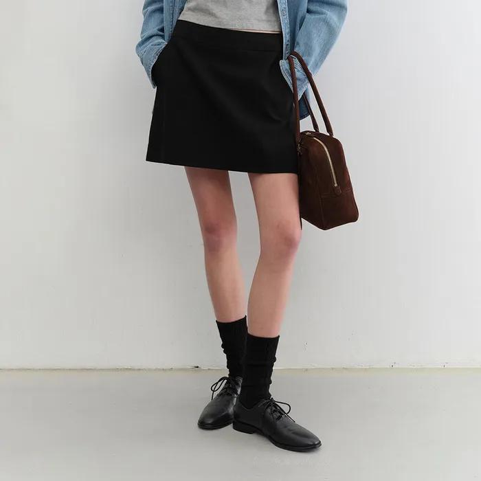 MINI SKIRT BLACK_UDSK5C205BK