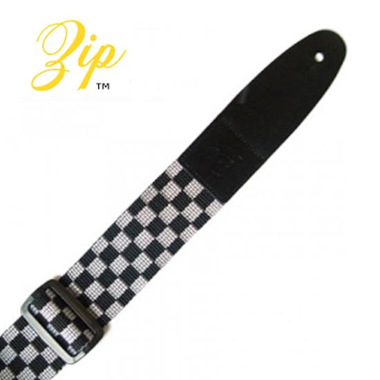 Zip Chess Strap 기타&베이스 스트랩 (BLACK)