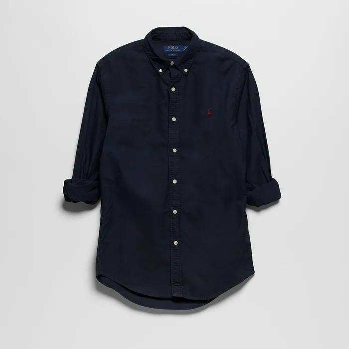 슬림 핏 옥스포드 셔츠 (NAVY)