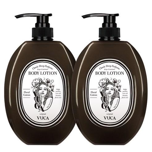뷰카 클래식 딥 퍼퓸 모이스처 바디로션 플로럴코튼향, 1050ml, 2개 - 바디로션 | 쿠팡
