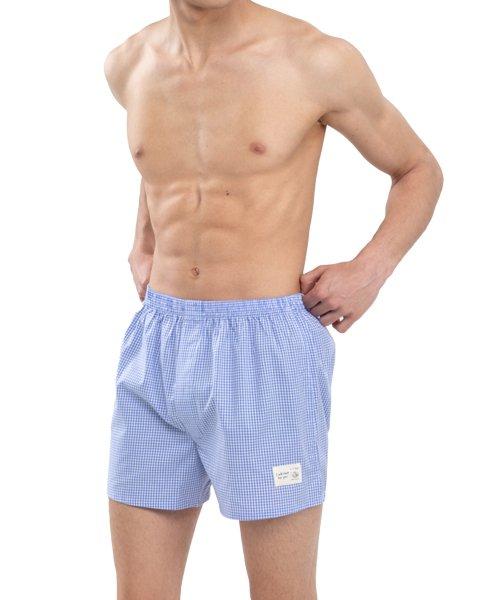 남자 트렁크 체크 파자마 잠옷 반바지 홈웨어