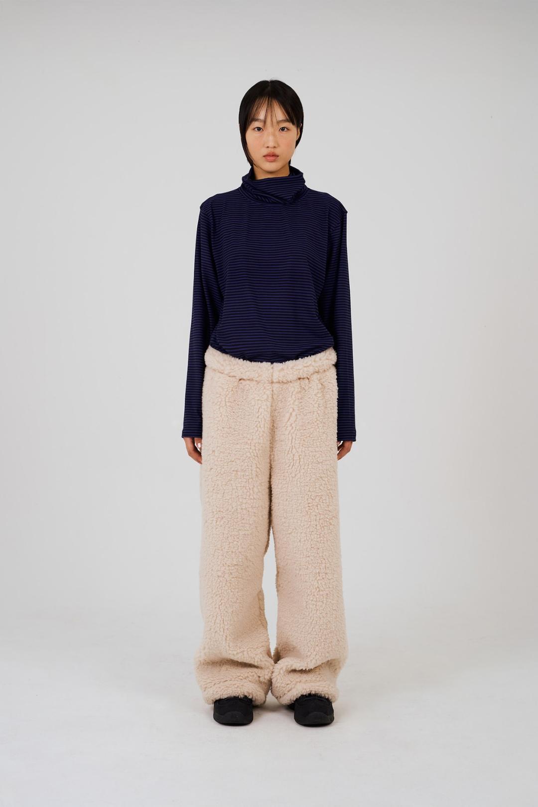 COLOR POP TURTLENECK T-SHIRT - BLUE