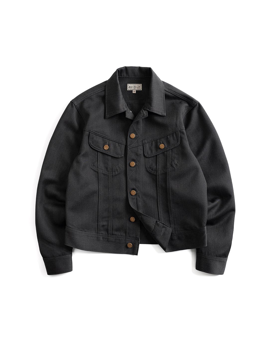 14 WOOL BLEND TRUCKER JACKET (charcoal)