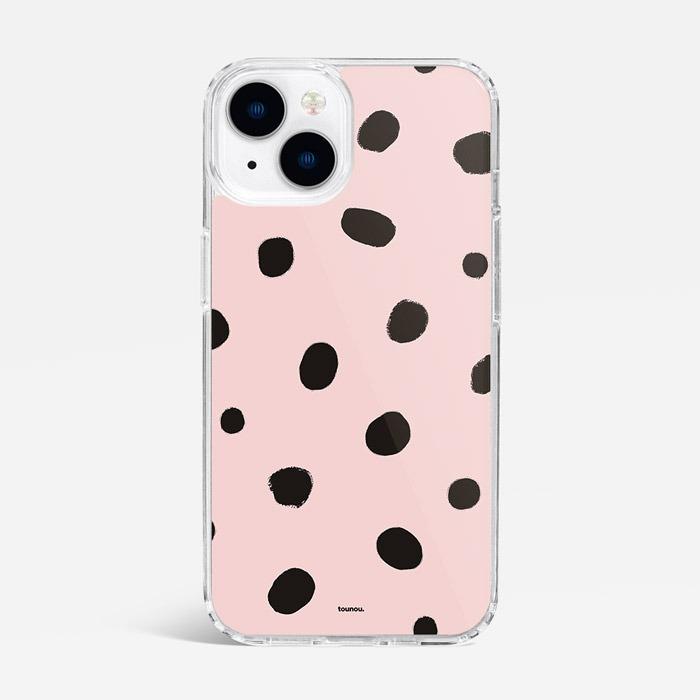 Dots(HandDrawn)_Blush 젤리 하드 케이스