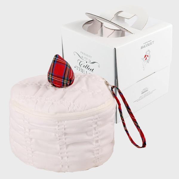 [GIFT/선물포장][Softy Cake Pouch] White Round Cake