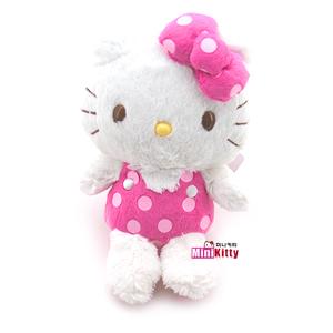 산리오 헬로키티 봉제인형 (땡땡이리본)
