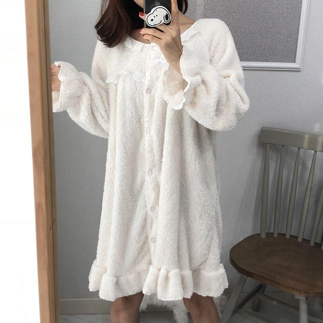 구름 수면잠옷 원피스