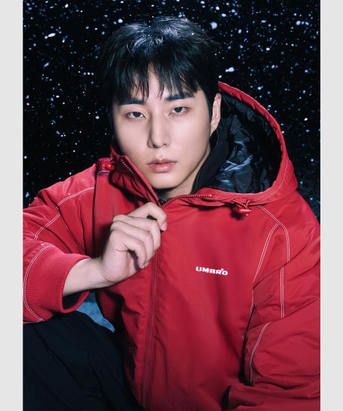 크리스피 타슬란 후드 패딩 봄버 자켓 레드 UQ323CPJ91