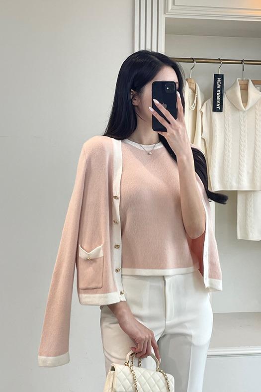 로브 샤 가디건SET