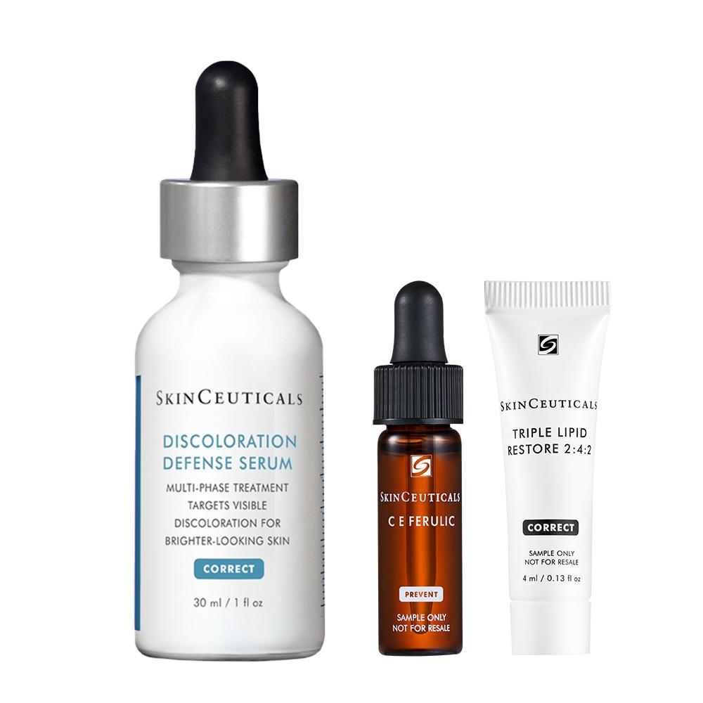 [스킨수티컬즈] 디스컬러레이션 디펜스 세럼 30ml(+항산화 안티에이징 앰플 & 크림 듀오)