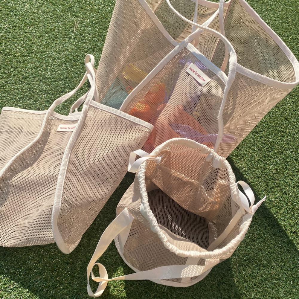 여름 바캉스가방 매쉬 수영장 비치백 물놀이가방 모래놀이 가방