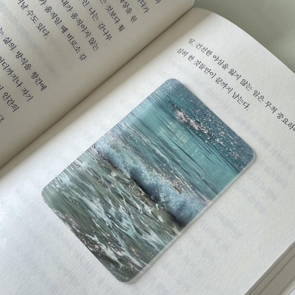 메이크어모먼트 파도 거위 해변 북마크 책갈피 3종