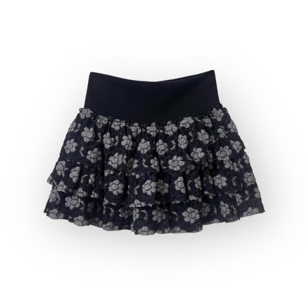 그린씨 lace flower cancan skirt (2color) / 레이스 플라워 캉캉 스커트